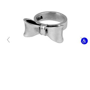Silver Bow Ring
